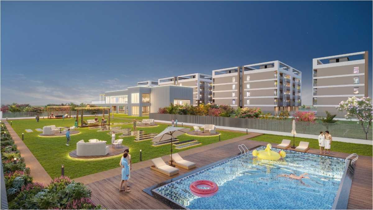 Illustrative view of the Glenwood poolside escape